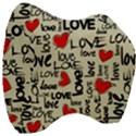 Love Abstract Background Love Textures Velour Head Support Cushion View3