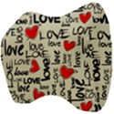 Love Abstract Background Love Textures Velour Head Support Cushion View4