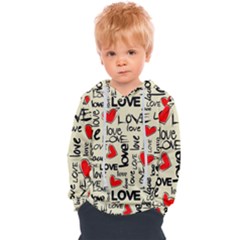 Love Abstract Background Love Textures Kids  Overhead Hoodie