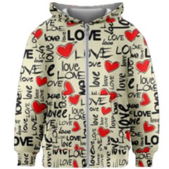 Love Abstract Background Love Textures Kids  Zipper Hoodie Without Drawstring