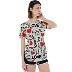 Love Abstract Background Love Textures Perpetual Short Sleeve T-shirt