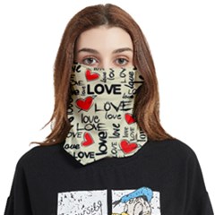 Love Abstract Background Love Textures Face Covering Bandana (two Sides) by kyorashop23