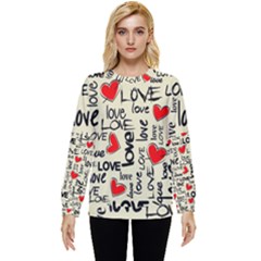 Love Abstract Background Love Textures Hidden Pocket Sweatshirt