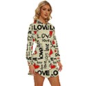 Love Abstract Background Love Textures Womens Long Sleeve Shirt Dress View3