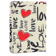 Love Abstract Background Love Textures Playing Cards Single Design (rectangle) With Custom Box