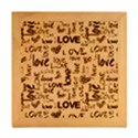 Love Abstract Background Love Textures Wood Photo Frame Cube View2