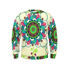 Mandala Flowers, Abstract, Butterflies, Floral, Pattern Kids  Sweatshirt