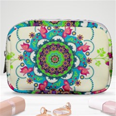 Mandala Flowers, Abstract, Butterflies, Floral, Pattern Make Up Pouch (small) by kyorashop23