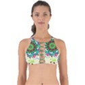 Mandala Flowers, Abstract, Butterflies, Floral, Pattern Perfectly Cut Out Bikini Top View1