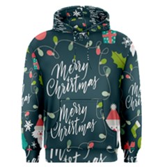 Merry Christmas, Happy New Year, Christmas Seamless Texture Men s Core Hoodie