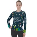 Merry Christmas, Happy New Year, Christmas Seamless Texture Women s Pique Long Sleeve T-Shirt View1