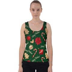 Merry Christmas Velvet Tank Top by kyorashop23