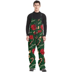 Merry Christmas Men s Front Zip Ski And Snowboard Bib Pants