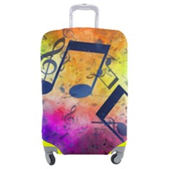 Music Texture, Grunge Music Background Luggage Cover (medium) by kyorashop23