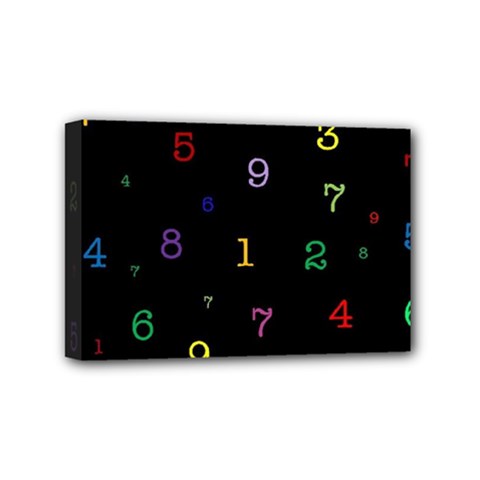 Numbers, Math, Keyboard Mini Canvas 6  X 4  (stretched) by kyorashop23