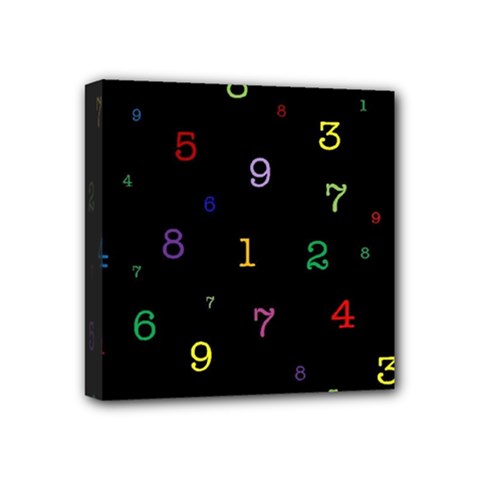 Numbers, Math, Keyboard Mini Canvas 4  X 4  (stretched) by kyorashop23