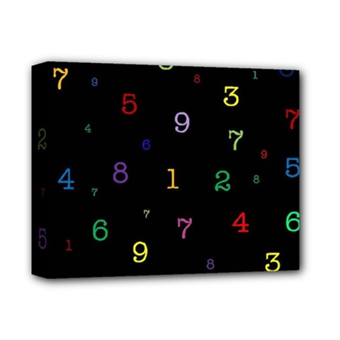 Numbers, Math, Keyboard Deluxe Canvas 14  X 11  (stretched) by kyorashop23