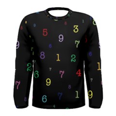 Numbers, Math, Keyboard Men s Long Sleeve T-shirt