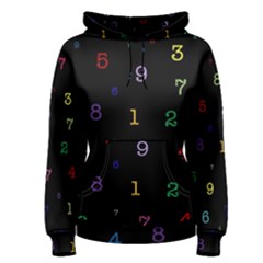 Numbers, Math, Keyboard Women s Pullover Hoodie