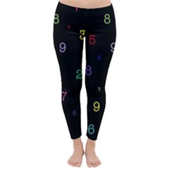 Numbers, Math, Keyboard Classic Winter Leggings