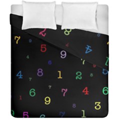 Numbers, Math, Keyboard Duvet Cover Double Side (california King Size) by kyorashop23