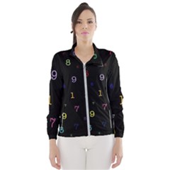 Numbers, Math, Keyboard Women s Windbreaker