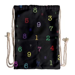 Numbers, Math, Keyboard Drawstring Bag (large) by kyorashop23