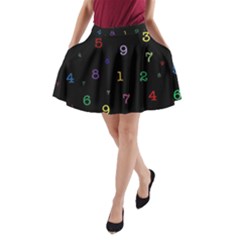 Numbers, Math, Keyboard A-line Pocket Skirt by kyorashop23