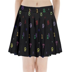 Numbers, Math, Keyboard Pleated Mini Skirt by kyorashop23