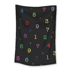 Numbers, Math, Keyboard Small Tapestry