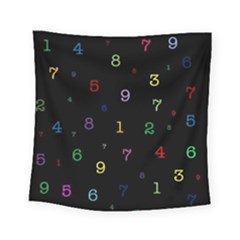 Numbers, Math, Keyboard Square Tapestry (small)