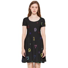 Numbers, Math, Keyboard Inside Out Cap Sleeve Dress by kyorashop23