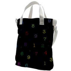 Numbers, Math, Keyboard Canvas Messenger Bag by kyorashop23