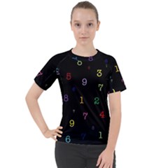 Numbers, Math, Keyboard Women s Sport Raglan T-shirt