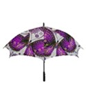 Purple Butterflies, Abstract, Floral, Flowers Golf Umbrellas View3