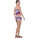 Purple Butterflies, Abstract, Floral, Flowers Summer Cropped Co-Ord Set View2