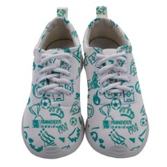 Real Madrid, Background, Pattern, Sport Women Athletic Shoes by kyorashop23