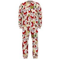 Santa Claus Patterns, Christmas Decorations Onepiece Jumpsuit (men)