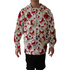 Santa Claus Patterns, Christmas Decorations Kids  Hooded Windbreaker