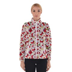 Santa Claus Patterns, Christmas Decorations Women s Bomber Jacket