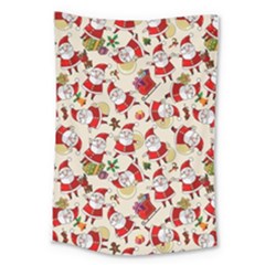 Santa Claus Patterns, Christmas Decorations Large Tapestry