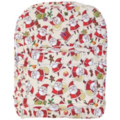 Santa Claus Patterns, Christmas Decorations Full Print Backpack by kyorashop23