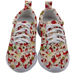 Santa Claus Patterns, Christmas Decorations Kids Athletic Shoes by kyorashop23