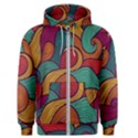 Swirly, Abstract, Multi Colored, Pattern, Men s Zipper Hoodie View1