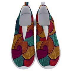 Swirly, Abstract, Multi Colored, Pattern, No Lace Lightweight Shoes by kyorashop23