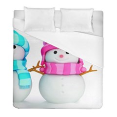 Two Snowmen, Duvet Cover (full/ Double Size)