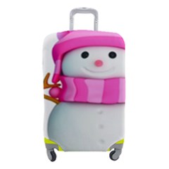 Two Snowmen, Luggage Cover (small) by kyorashop23