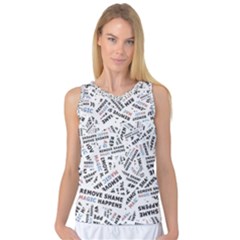 Embrace The Magic Inspirational Phrase Pattern Women s Basketball Tank Top by dflcprintsclothing