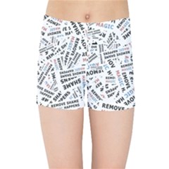 Embrace The Magic Inspirational Phrase Pattern Kids  Sports Shorts by dflcprintsclothing