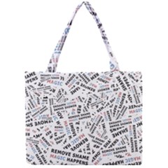 Embrace The Magic Inspirational Phrase Pattern Mini Tote Bag by dflcprintsclothing